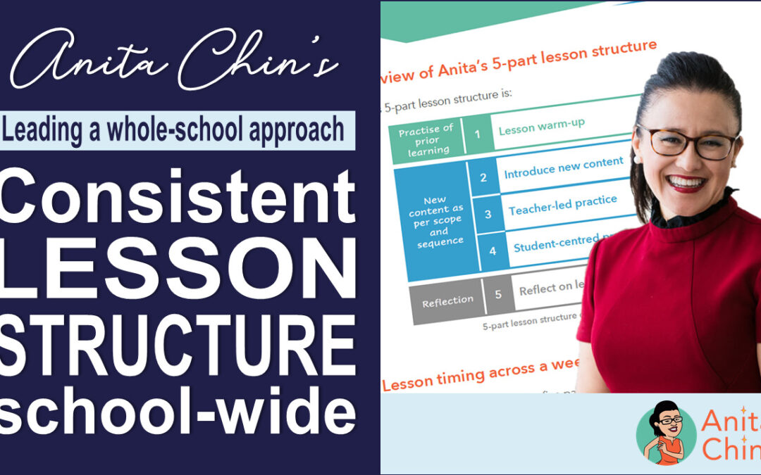 Consistent lesson structure school-wide