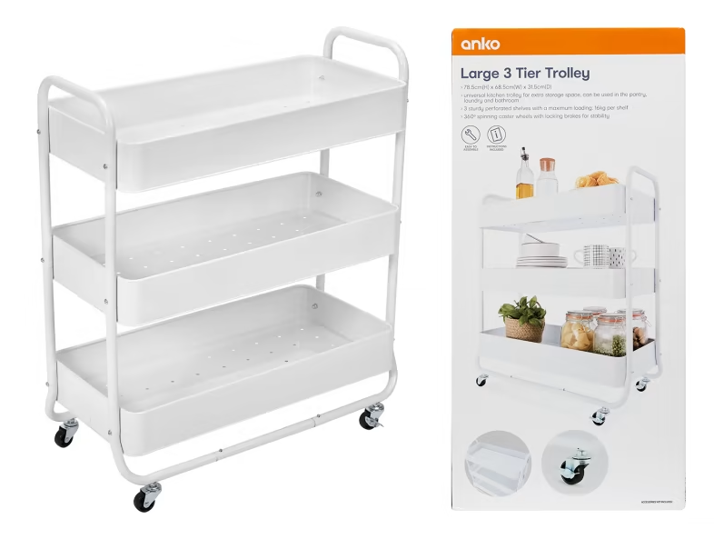 Kmart 3 tier trolley