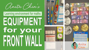 Learning environment for maths - Equipment for front wall