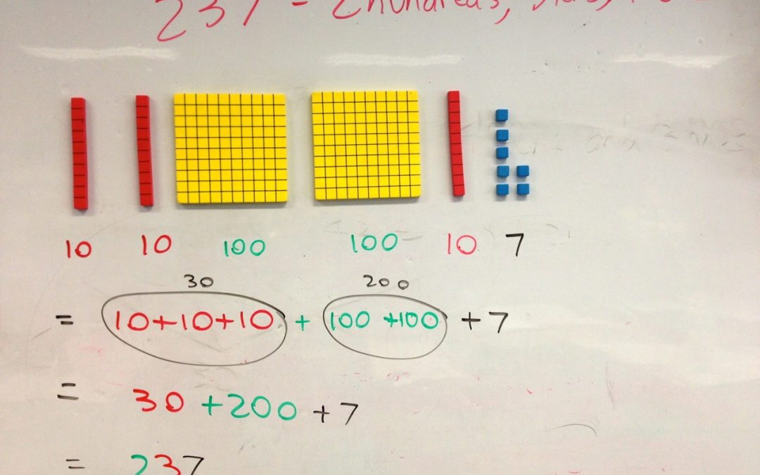 WRITTEN RECORDINGS: Teacher | Using Magnetic Base 10 Blocks