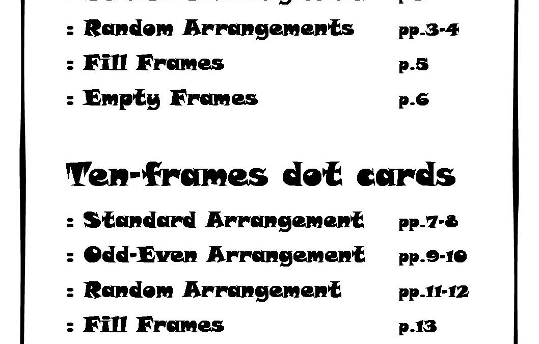 ChinMAKE Equipment Printable | Five and Ten Frame Dot Cards: Teacher Demo