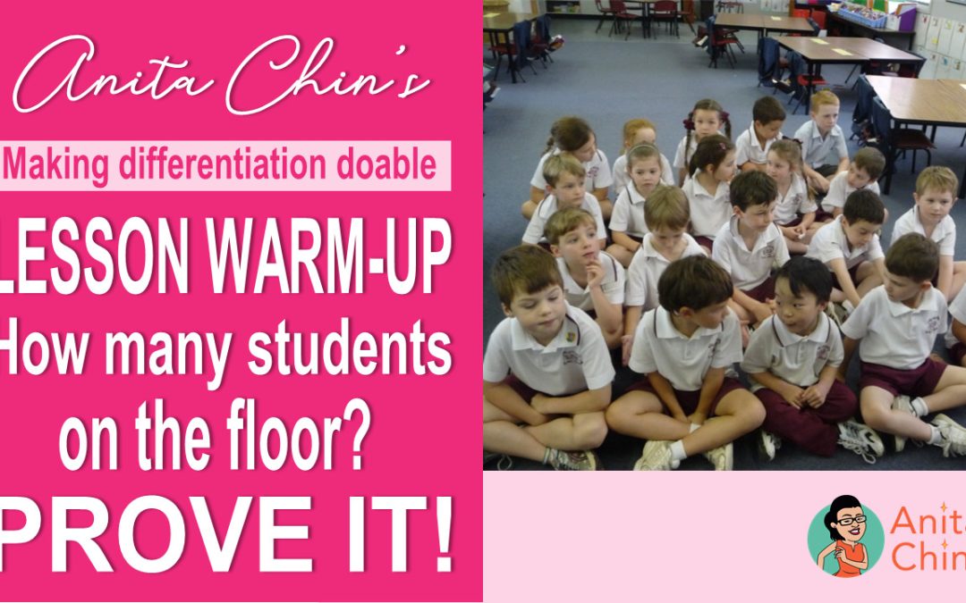 MDD teachers – lesson warmup how many students on floor prove it
