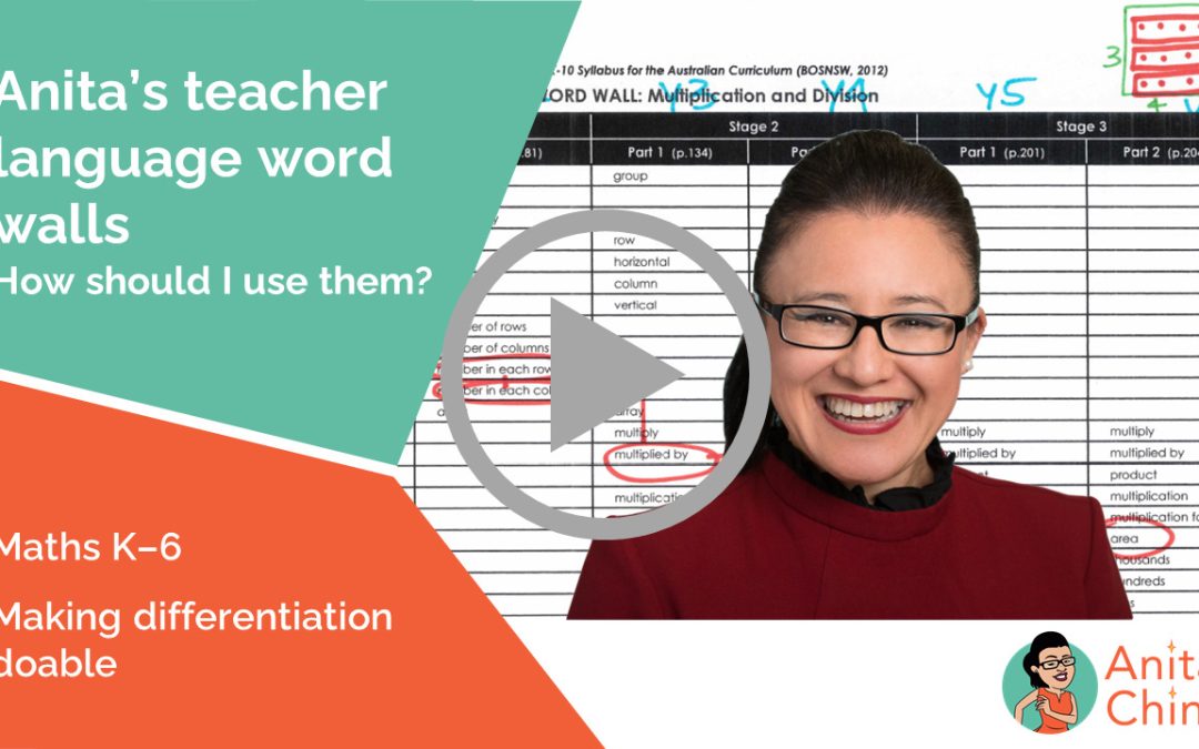 Video – Language word walls for teachers